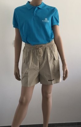 bedrijfspolo en shorts